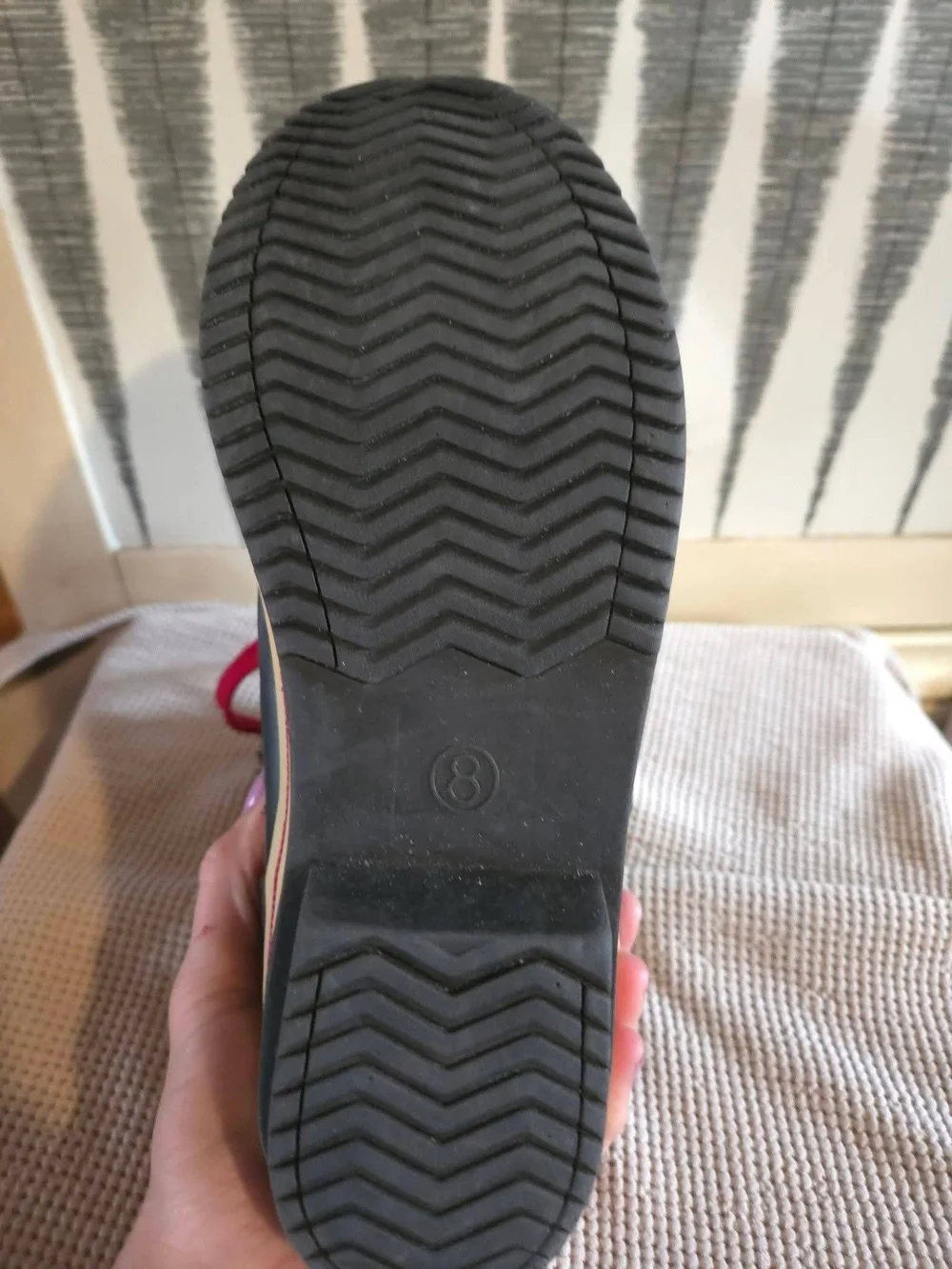 Target Black and Red Women's Winter Rain Boots - Size 8